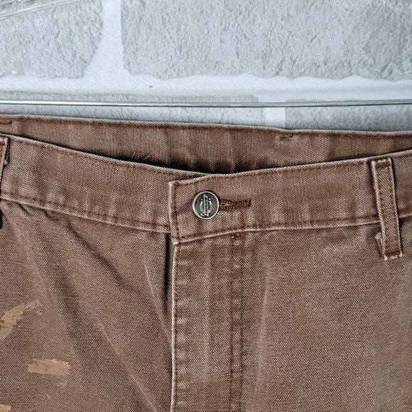 Dickies Brown Canvas Work Pants Painters Fashion Work Wear Men's Size 42 x 30 - Picture 7 of 16